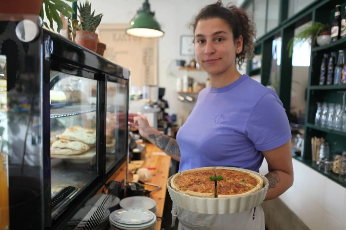 Freshly baked quiche at Kaktus Espressobar, Reykjavík