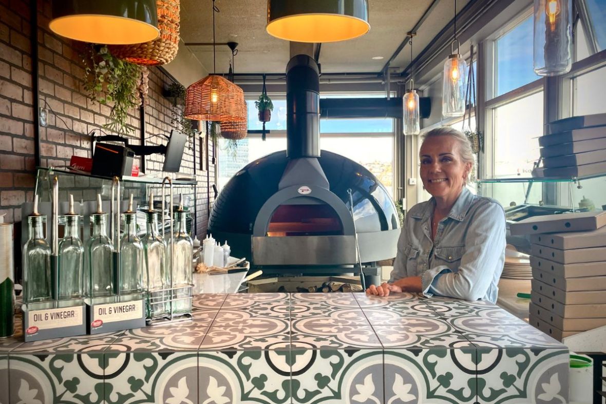 Ingibjörg, the owner of Pure Deli