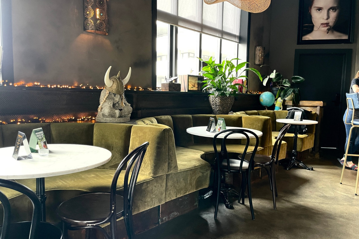Cozy interior of Snorrabar in Reykjavik