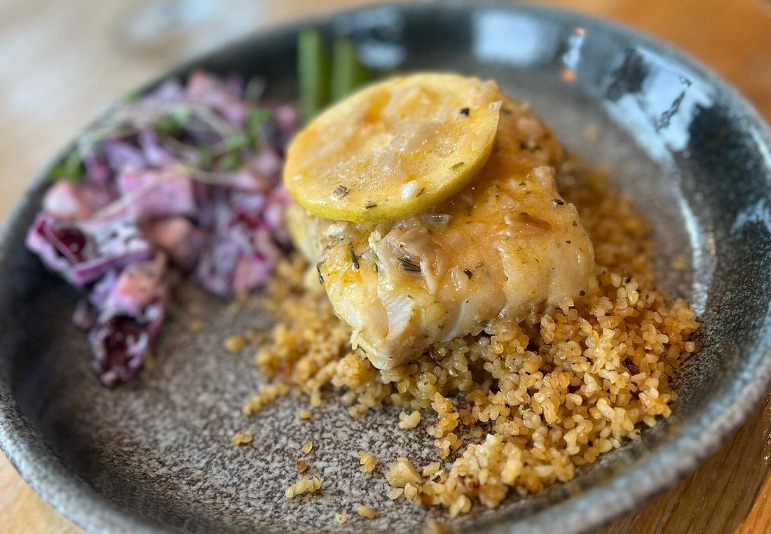 A gourmet meal at Eyri Restaurant in Hjalteyri.