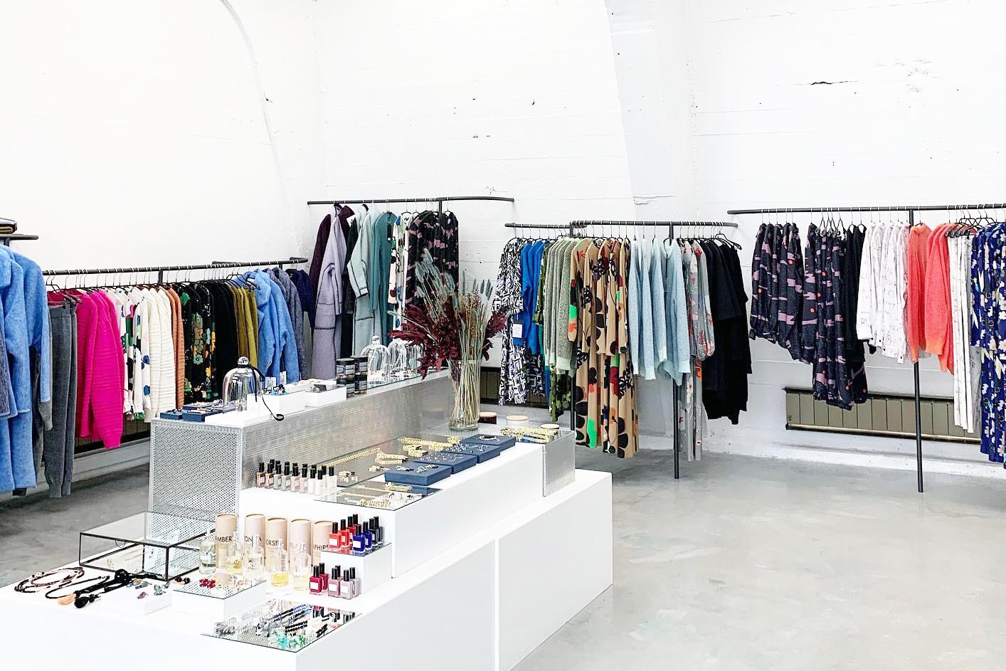 Icelandic designer clothing and luxury accessories at Kiosk Reykjavik in the Grandi harbor area.