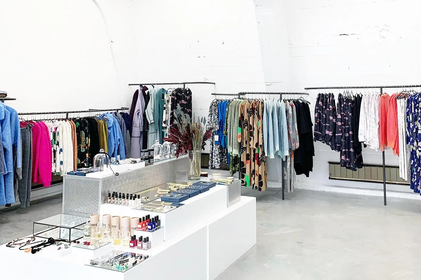 Icelandic designer clothing and luxury accessories at Kiosk Reykjavik in the Grandi harbor area.