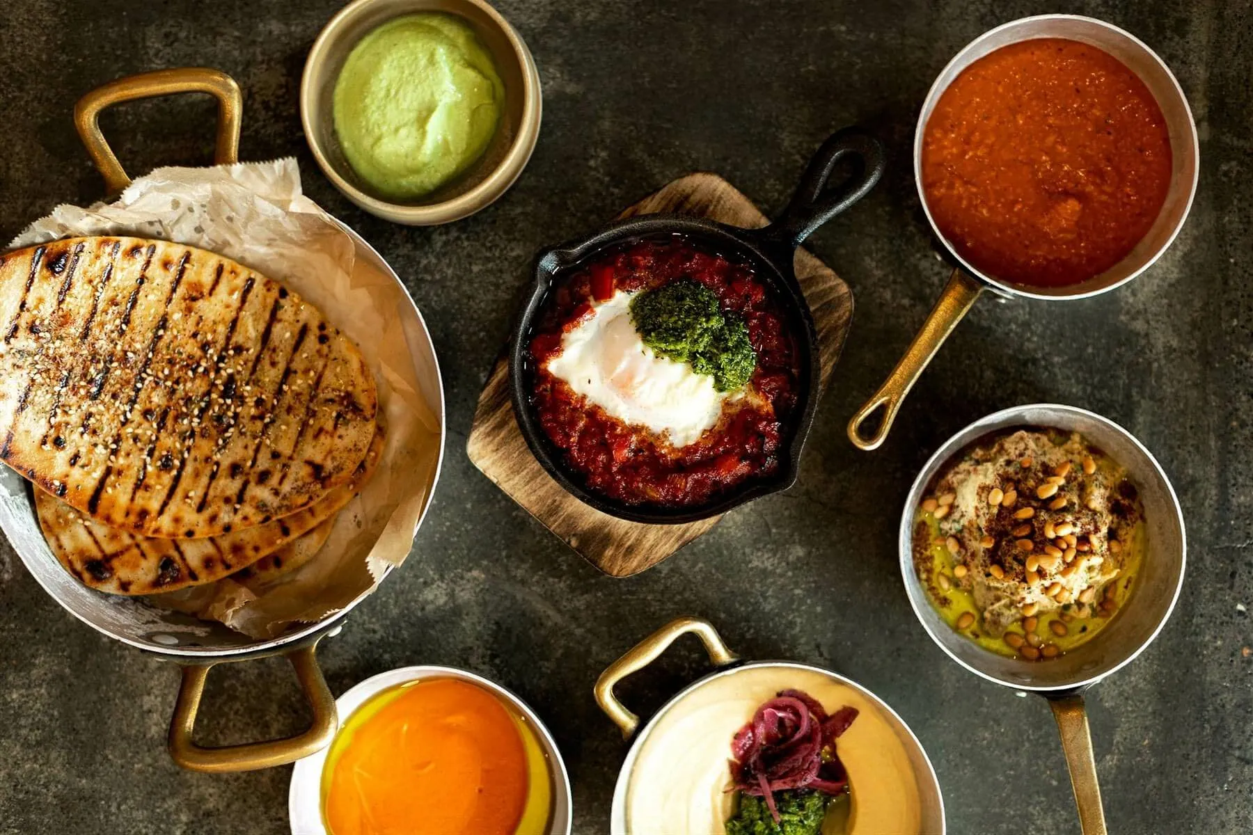 Mediterranean-inspired dishes at Sumac Grill + Drinks restaurant in Reykjavik.