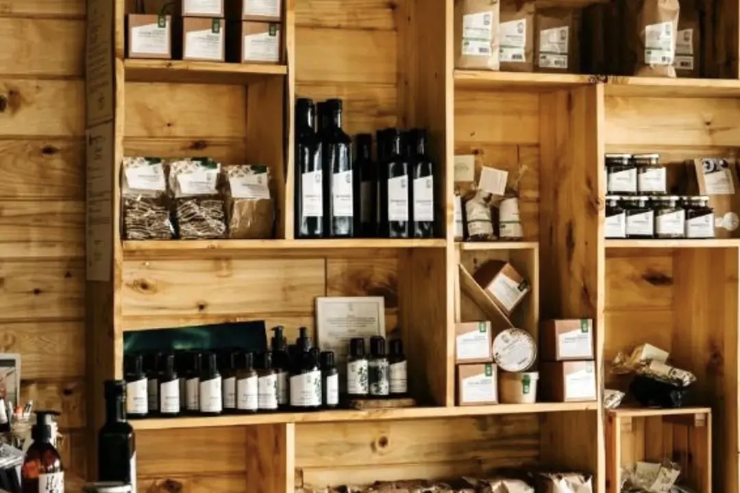 Locally produced Icelandic and sustainable farm products at Móðir Jörð organic shop in Egilsstaðir.