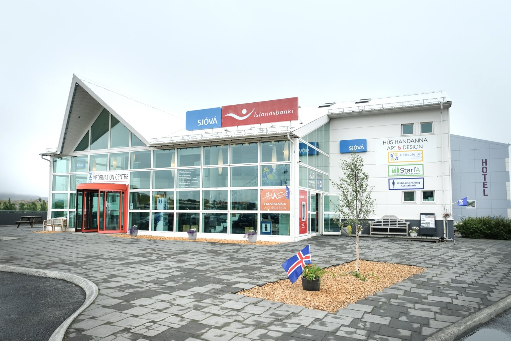 Exterior of Hús Handanna Craft and Design shop in Egilsstaðir