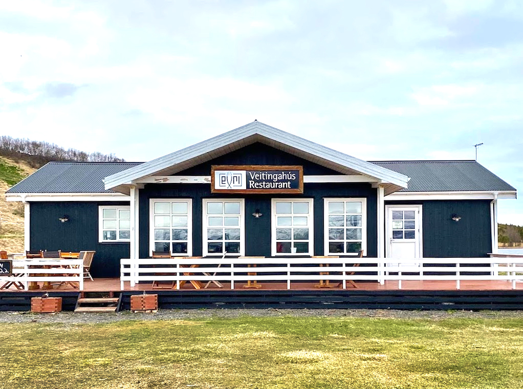 Eyri Restaurant exterior in Hjalteyri, recommended by Handpicked Iceland.
