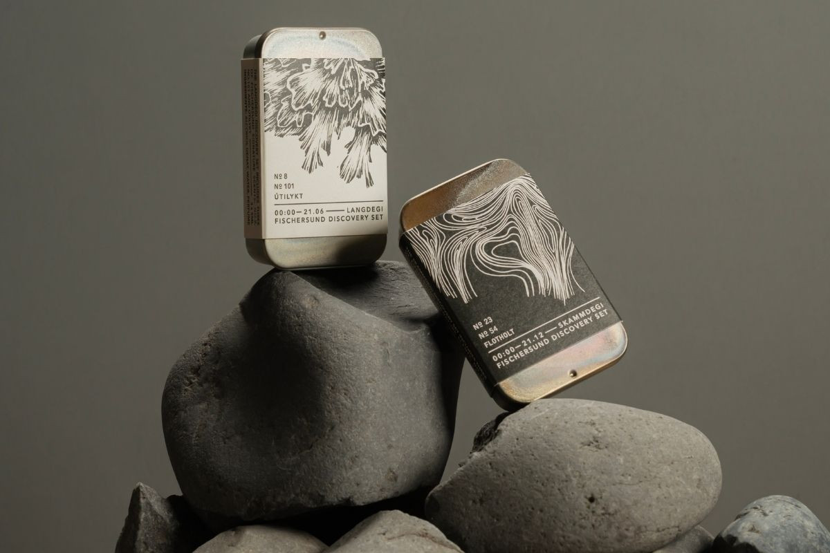 Handcrafted perfume discovery sets and travel fragrances by Fischersund Reykjavik.