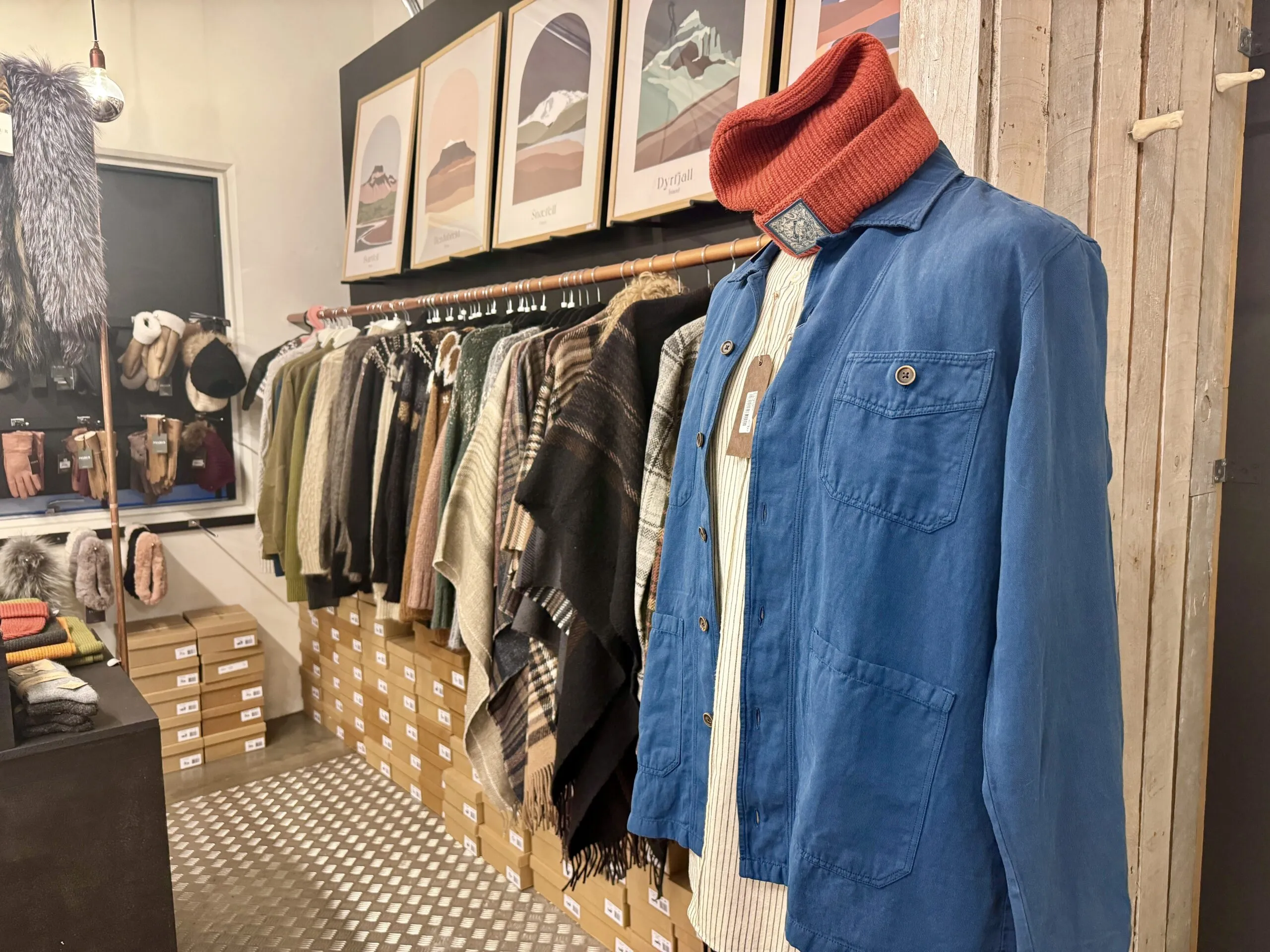Interior of the Hús Handanna craft and design shop in Egilsstaðir, recommended by Handpicked Iceland.