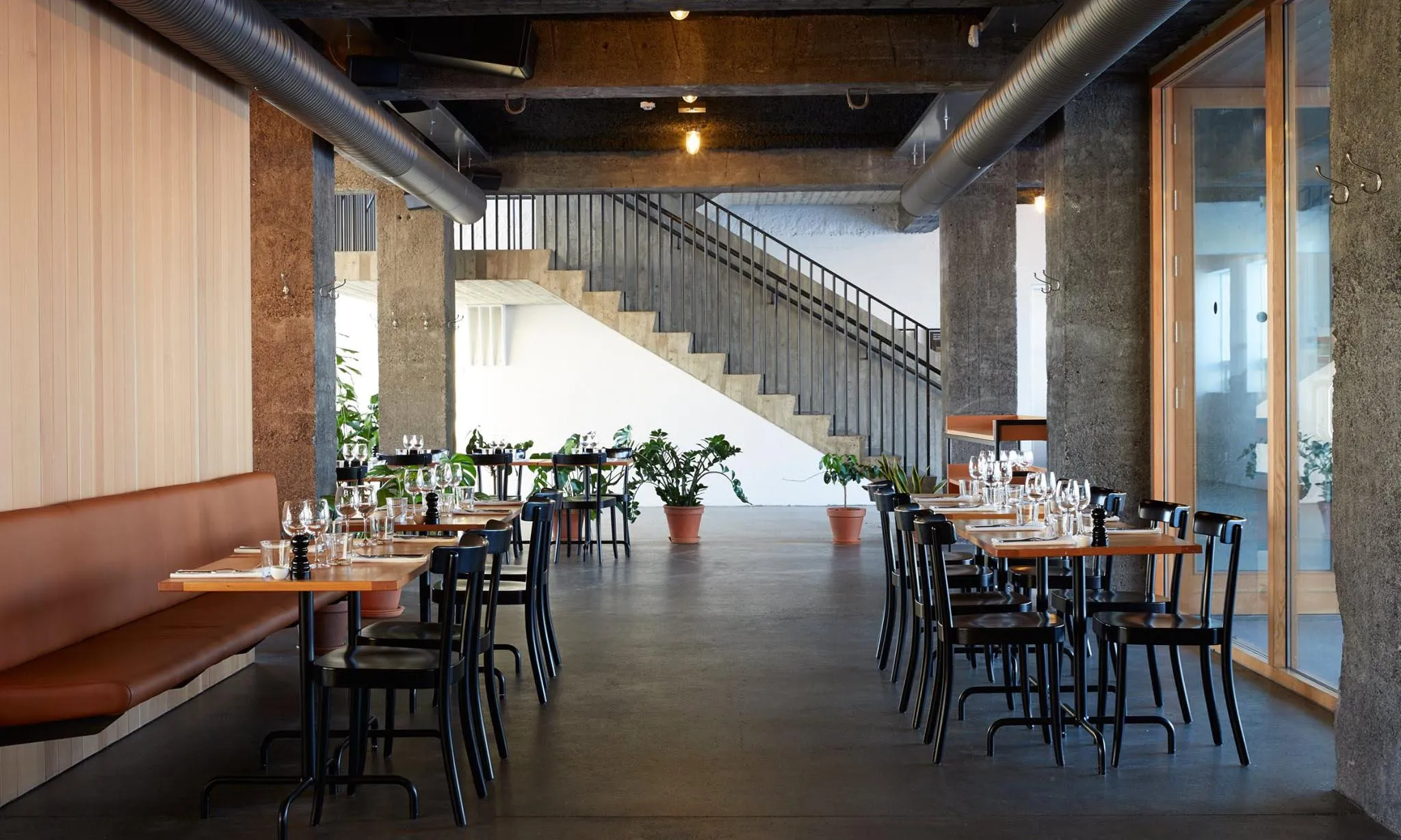 Interior and dining room at La Primavera Restaurant & Bar in the Marshall House, Reykjavik., recommended by Handpicked Iceland.