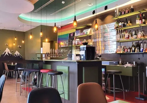Interior view of Microbar’s counter in Reykjavík.