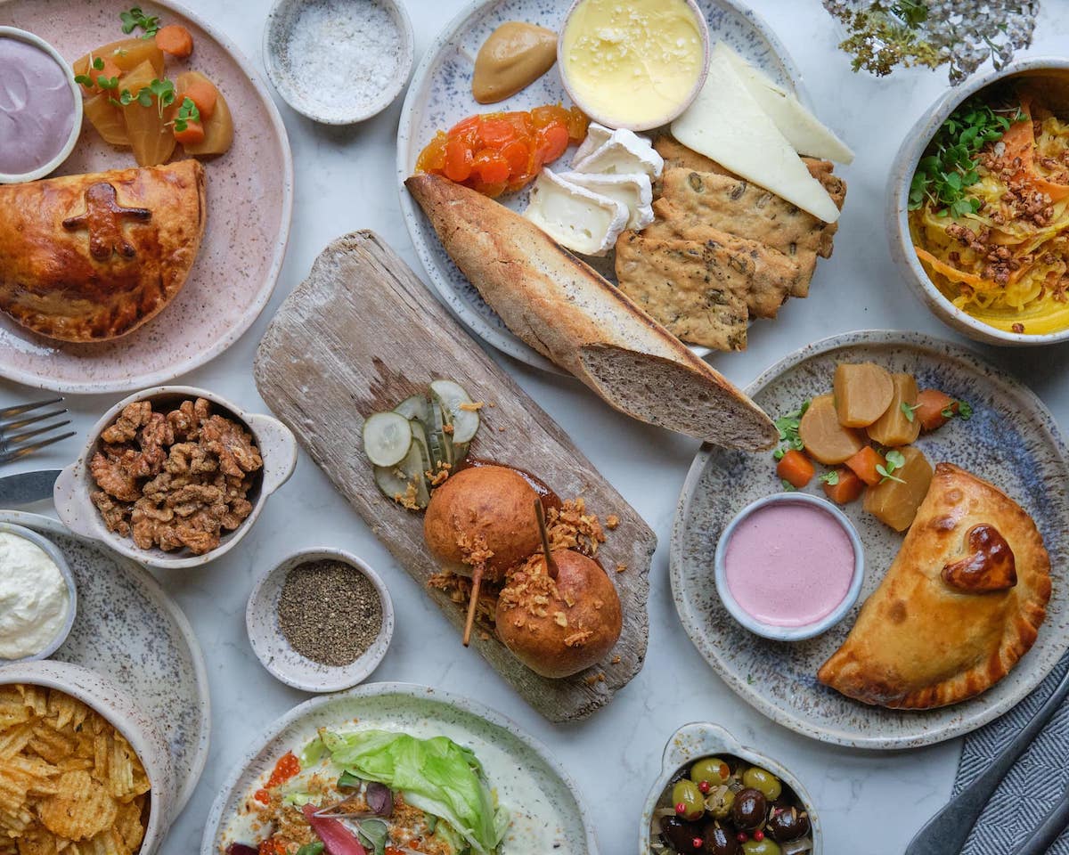 Gourmet dish at Eyja Wine Bar and Bistro, Akureyri.