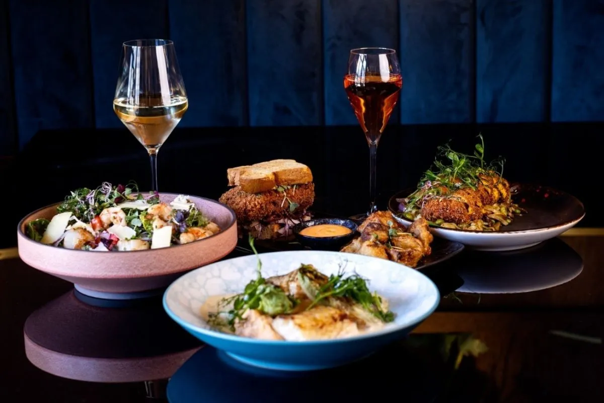 Assorted small plates and cocktails at Monkeys Reykjavik.