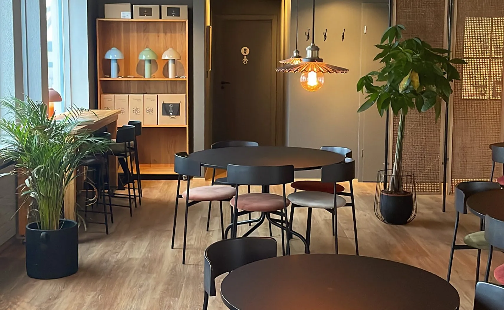 Café Kokka interior and seating area in Reykjavik.