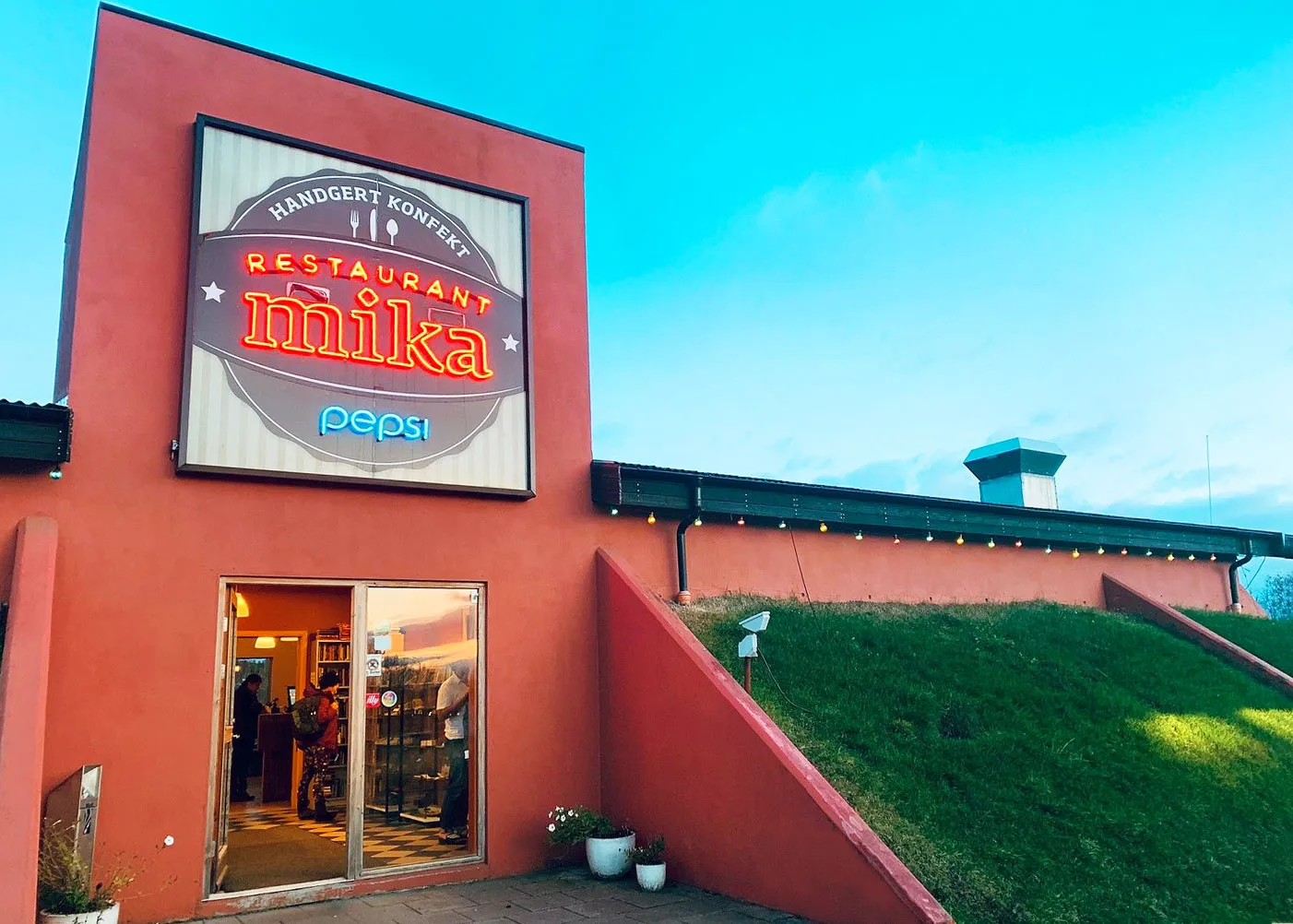 Mika Restaurant exterior in Reykholt, recommended by Handpicked Iceland.