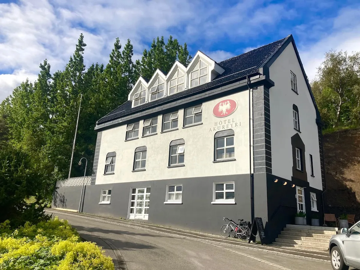 Exterior of North Restaurant in Akureyri.