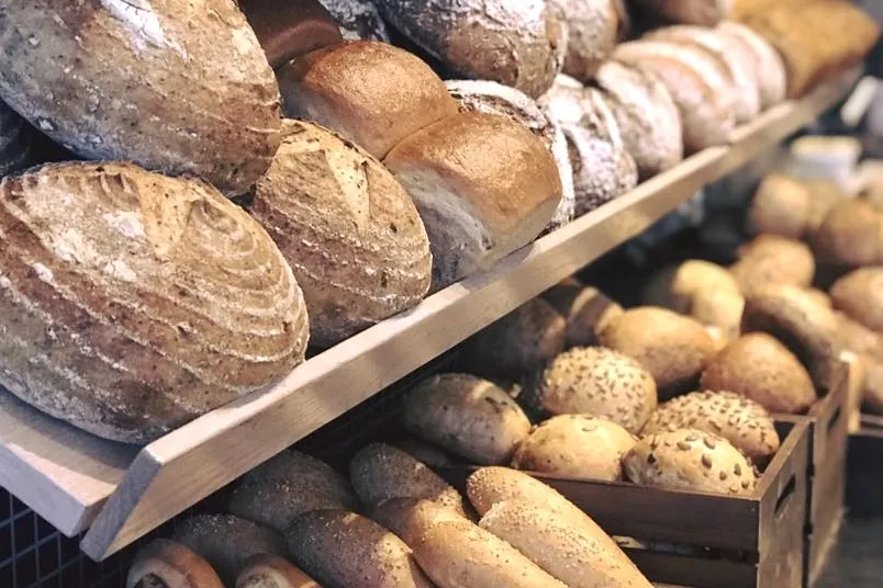 Fresh sourdough loaves and artisan bread rolls at Sesam Brauðhús in Reyðarfjörður, recommended by Handpicked Iceland.