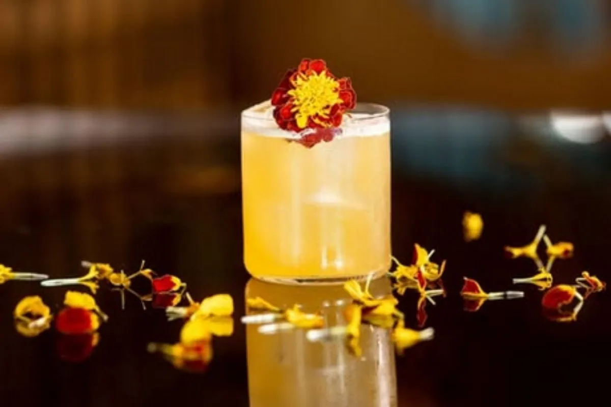 Gourmet tropical cocktail at Monkeys, a stylish Nikki-style restaurant and bar in downtown Reykjavik, recommended by Handpicked Iceland.