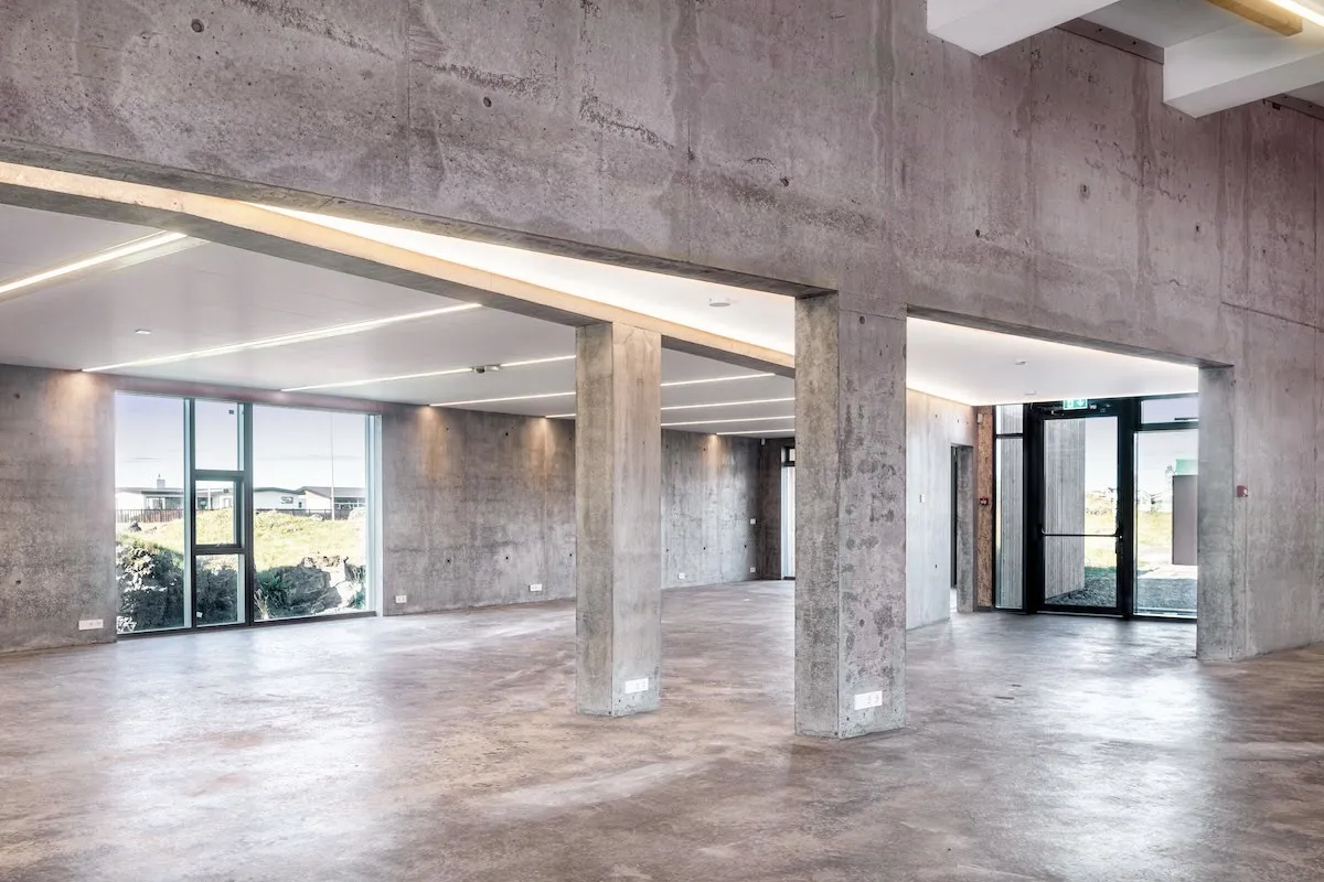 Cultural exhibition space at The National Park Center in Hellisandur.