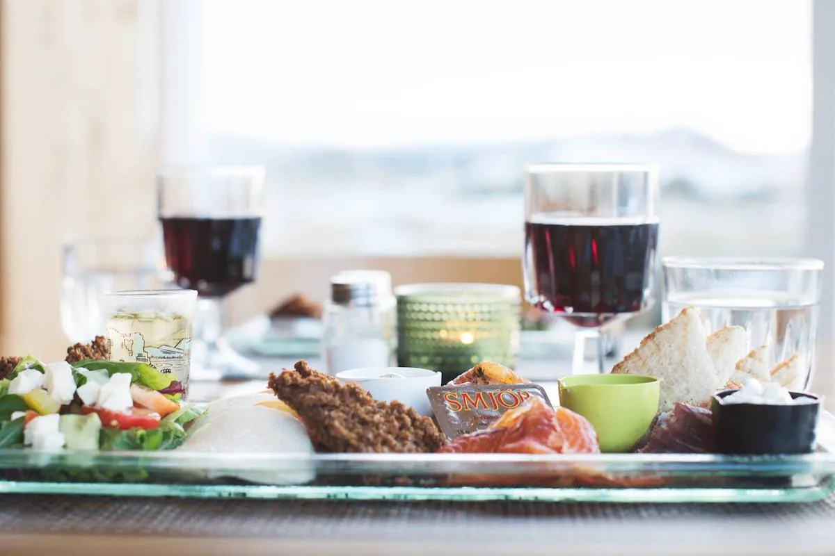A farm-to-table platter at Vogafjós Farm Restaurant in Myvatn.
