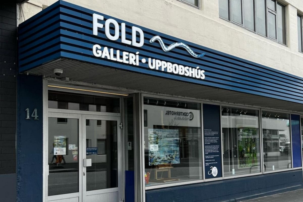 Storefront of Gallery Fold in Reykjavik, recommended by Handpicked Iceland.