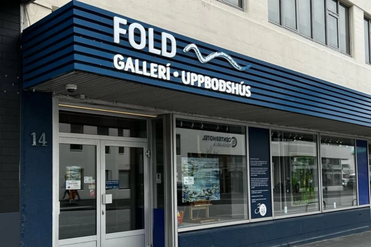 Storefront of Gallery Fold in Reykjavik, recommended by Handpicked Iceland.