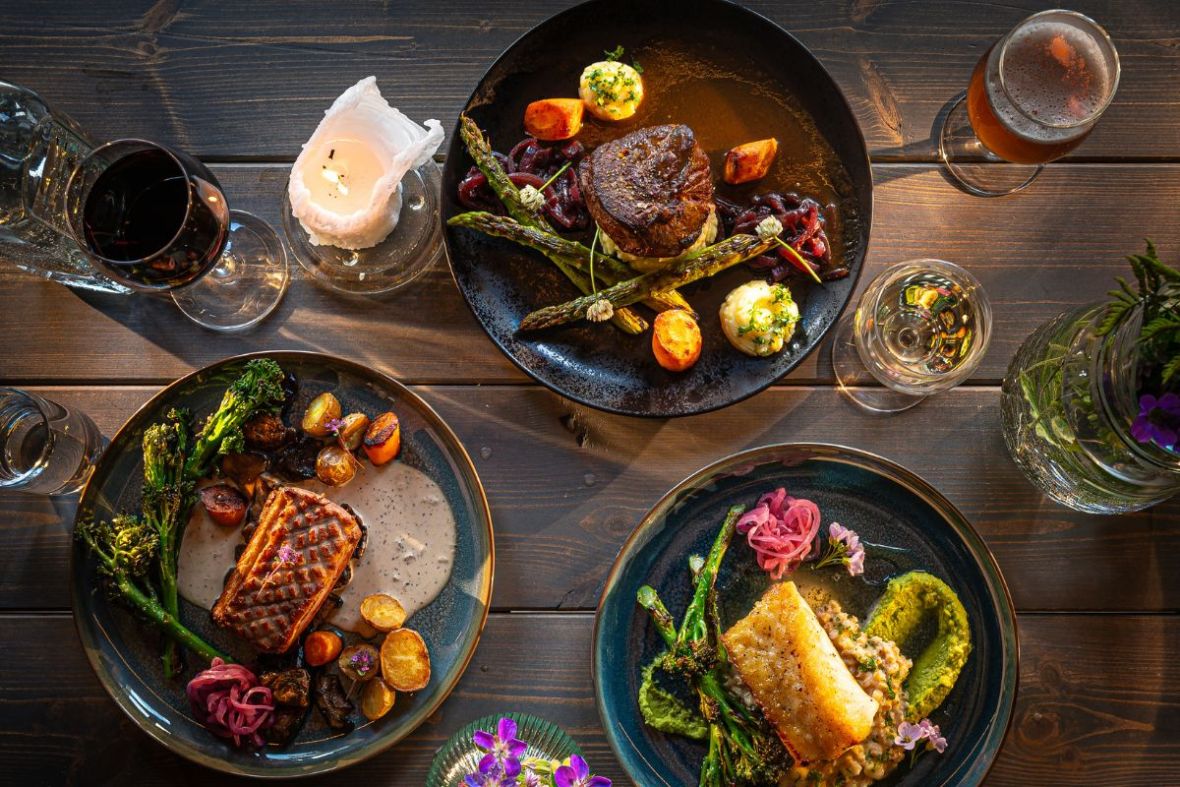 Gourmet dishes served at Hlaðan Restaurant in Snæfellsnes, recommended by Handpicked Iceland.