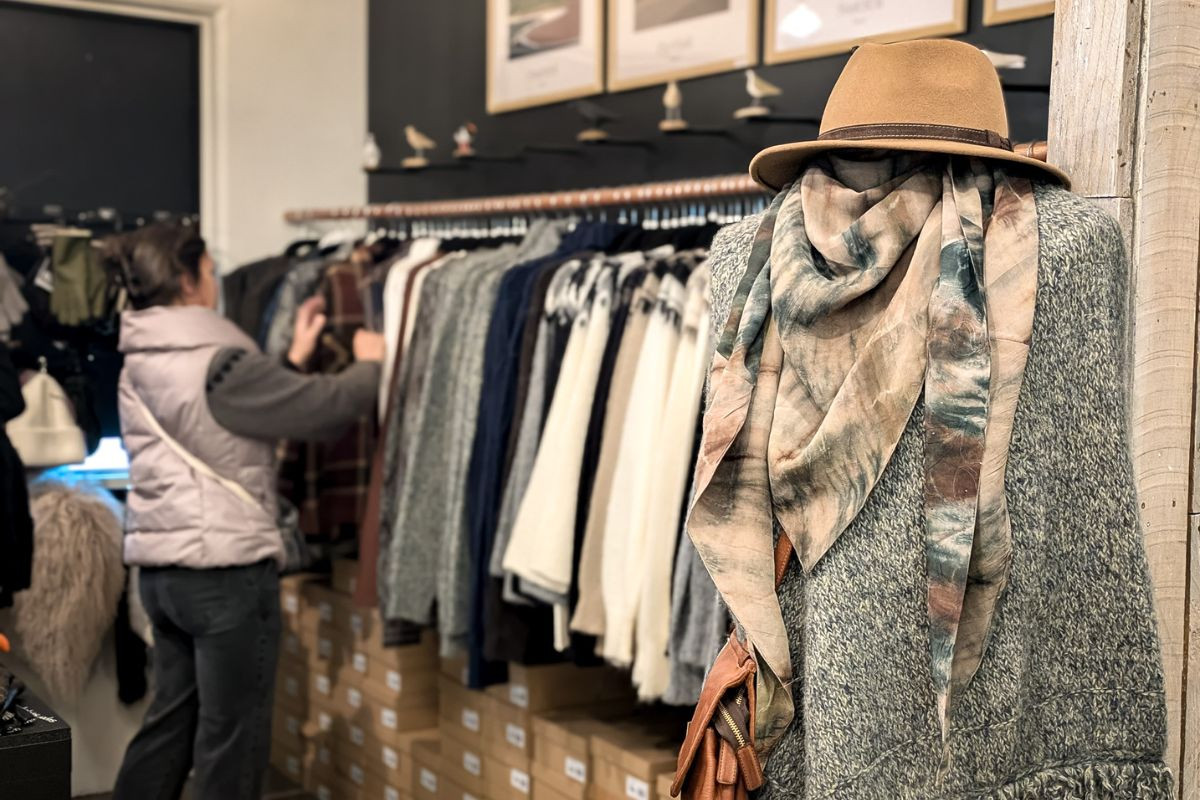 Icelandic knitwear and fashion at Hús Handanna, Egilsstaðir.