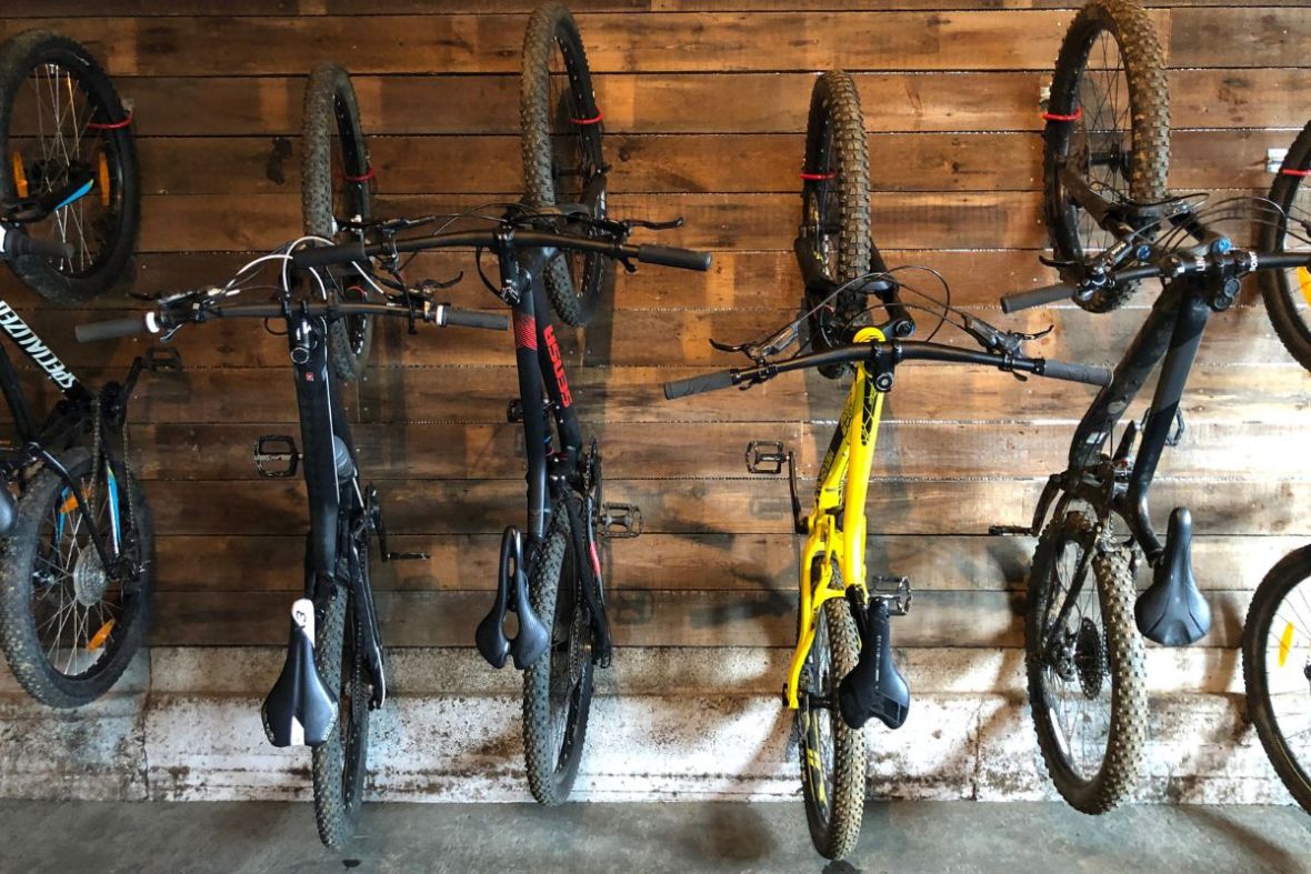 Mountain bikes for rent at Iceland Bike Farm in Kirkjubæjarklaustur, South Iceland