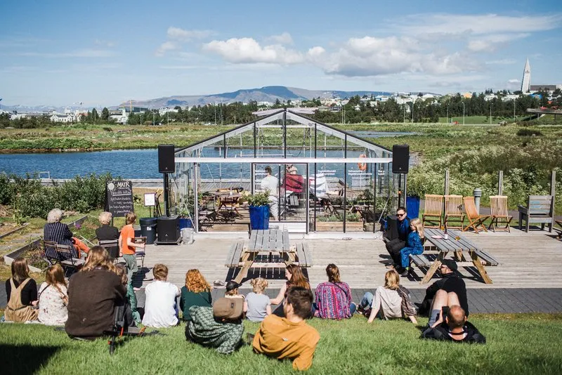 The Nordic House cultural attraction in Reykjavik.