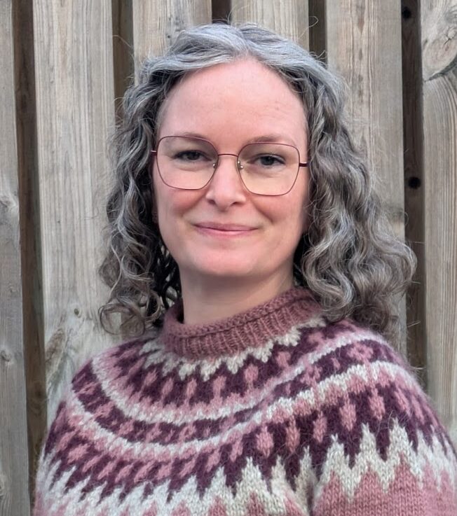 Hildur is the chairman of the Handknitting Association