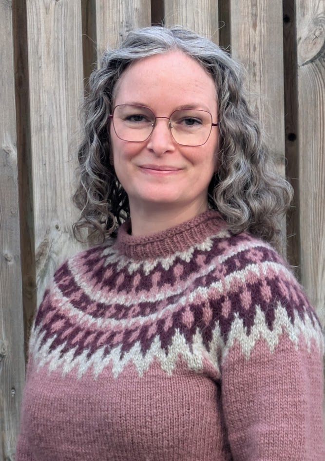 Hildur is the chairman of the Handknitting Association