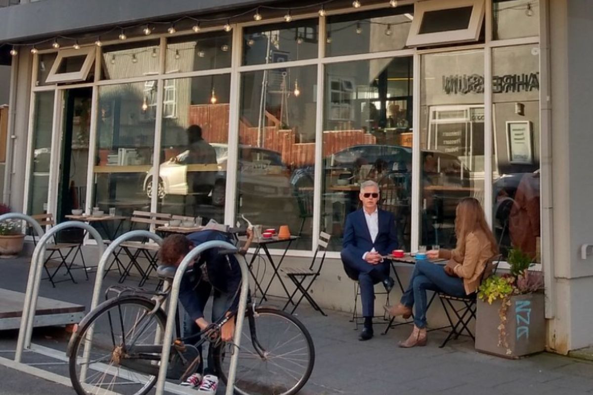 Exterior of Kaktus Espressobar on Vitastígur, Reykjavik.