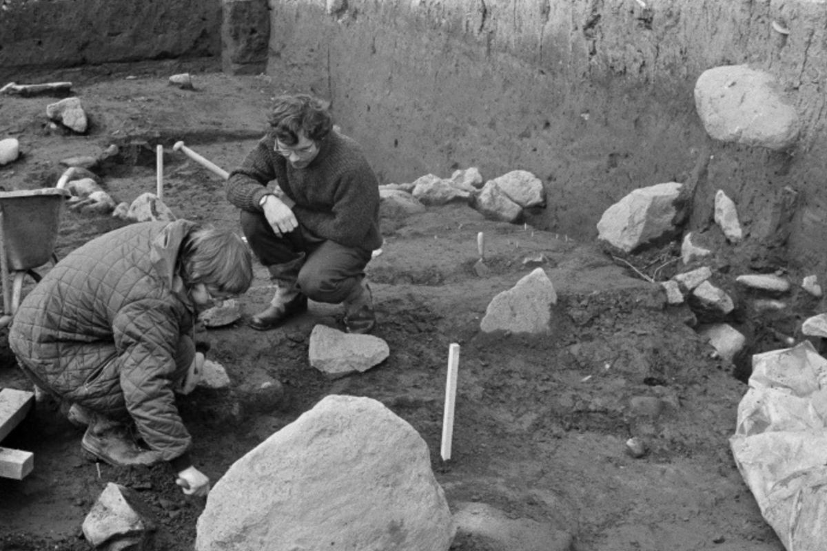 Historical excavation of the Viking longhouse at The Settlement Exhibition (Landnámssýningin).