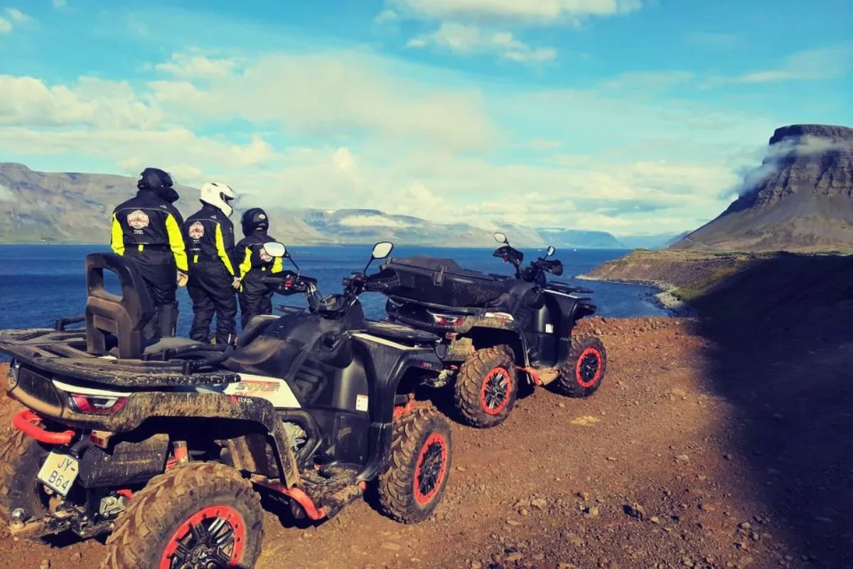 ATV tour overlooking the fjords with Wild West Rocky in the Westfjords, Iceland