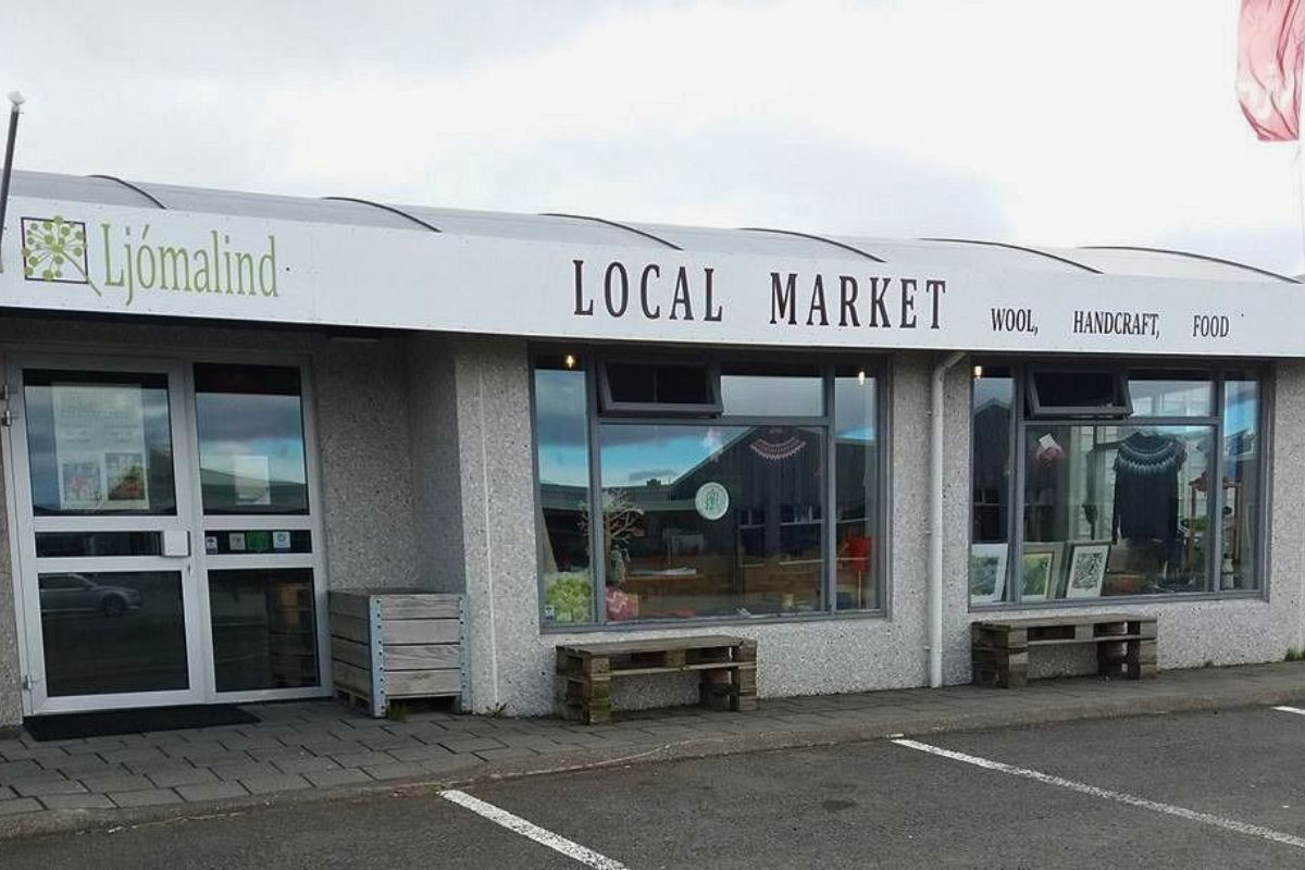 Ljómalind Local Market in Borgarnes featuring wool, handcrafts, and food, recommended by Handpicked Iceland.