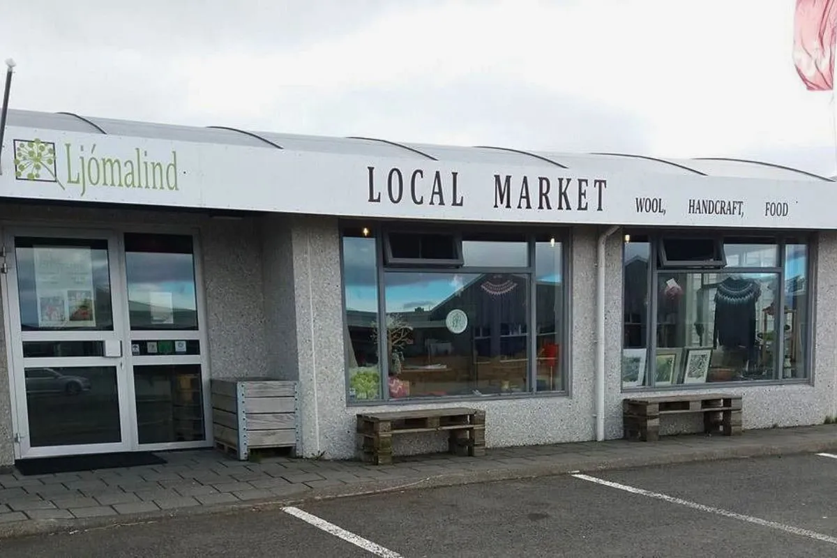 Ljómalind Local Market in Borgarnes featuring wool, handcrafts, and food, recommended by Handpicked Iceland.
